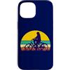 So Cool Designs Custodia per iPhone 15 Triciclo adulto Silhouette Horizon donna in bicicletta