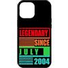 Lustige Geburtstagssprüche zum 22. B-Day Custodia per iPhone 12 Pro Max 22° compleanno leggendario dal luglio 2004 frase di compleanno