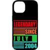 Lustige Geburtstagssprüche zum 22. B-Day Custodia per iPhone 14 22° compleanno leggendario dal luglio 2004 frase di compleanno