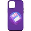 Retro PC Computer 80s Vaporwave Memorabi Custodia per iPhone 12/12 Pro Vaporwave 80s Memorabilia Retro 3.5 Floppy Disc
