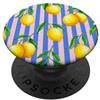 Preposh Limone Rosa Strisce Blu Preppy Estetica Estetica Carino PopSockets PopGrip Adesivo