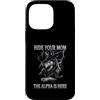 Alpha Wolf Moon Sigma Greek Alpha Wolf S Custodia per iPhone 14 Pro Max Nascondi la tua mamma The Alpha is Here Wolf Maschio Werwolf Meme