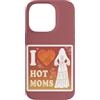Modernes Damen t-shirt Herren Geburtstag Custodia per iPhone 14 Pro I Love Hot Moms Boho T-Shirt Uomo Donna Frase Divertente