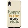 Motivational Verse Co Custodia per iPhone XR Felice è il nuovo ricco positivo citazione umorismo familiare