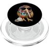 Vintage Retro Knitting Cute Lover Women Kiwi Bird Granny - Filato quadrato per uncinetto, per amanti dell'uncinetto PopSockets PopGrip per MagSafe