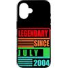 Lustige Geburtstagssprüche zum 22. B-Day Custodia per iPhone 16 22° compleanno leggendario dal luglio 2004 frase di compleanno