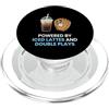 Iced Lattes And Double Plays Co. Alimentato da latte ghiacciato e doppio gioca a baseball mamma PopSockets PopGrip per MagSafe
