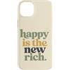 Motivational Verse Co Custodia per iPhone 14 Plus Felice è il nuovo ricco positivo citazione umorismo familiare