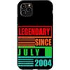 Lustige Geburtstagssprüche zum 22. B-Day Custodia per iPhone 11 Pro Max 22° compleanno leggendario dal luglio 2004 frase di compleanno
