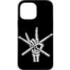 Vintage Skeleton Drummer Rock Band Conce Custodia per iPhone 13 Pro Max Scheletro batterista Suonare la batteria Rock Band Concerto Batteria
