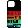 Lustige Geburtstagssprüche zum 22. B-Day Custodia per iPhone 16 Pro Max 22° compleanno leggendario dal luglio 2004 frase di compleanno
