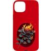 Spiral Custodia per iPhone 15 Plus Ufficiale Spiral Flaming Rose Gothic Fantasy