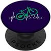 Electric Bicycle Lifeline Gear E-Bike Heartbeat Design Divertente Bicicletta Elettrica Ebike PopSockets PopGrip Adesivo