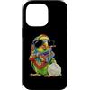 Vintage Retro Knitting Cute Lover Women Custodia per iPhone 14 Pro Max Filato quadrato per uncinetto Parakeet Budgie Budgerigar Parrot Granny