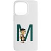 Timowo Studio Custodia per iPhone 14 Pro Max Giraffa Diploma Lettera M Alfabeto Animale