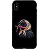 Vintage Retro Knitting Cute Lover Women Custodia per iPhone XS Max Crow Raven Granny - Filato quadrato per uncinetto, per amanti dell'uncinetto