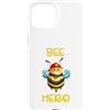 DJFoerster Design Custodia per iPhone 15 apicoltore laborioso,ape, miele, vigili del fuoco, Bee Hero