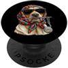 Vintage Retro Knitting Cute Lover Women Labrador Dog Granny Square Crochet Yarn Crochet Lover PopSockets PopGrip Adesivo