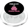 Survivor Support Awareness Il rosa è il mio potere per la consapevolezza del cancro al seno PopSockets PopGrip per MagSafe