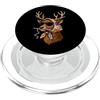 Vintage Retro Knitting Cute Lover Women Renna Natale Babbo Natale Granny Square Crochet Yarn PopSockets PopGrip per MagSafe