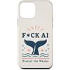 Nature Before Bots Custodia per iPhone 12 mini Umorismo retrò da attivista oceanico contro la protesta contro le balene