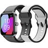 SPC Smartee Duo Pro - Smartwatch Smartwatch con GPS, schermo AMOLED da 1,78", True Wireless, chiamate Bluetooth, batteria da 9 giorni, 100 sport, 2 cinturini inclusi (bianco e nero), IP68