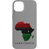 Juneteenth Freedom Apparel Custodia per iPhone 14 Plus Juneteenth Africa Map Freedom Celebration