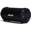 Akai Altoparlante portatile Akai ABTS-12C, radio FM, karaoke, nero