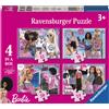 Svenjoyment 4 puzzle in 1 - Barbie