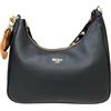 PashBAG BORSA DONNA SACCA Media DA SPALLA con doppia tracolla lunga ALISSA (Nero)
