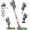 FAMIVAC FV2 Aspirapolvere con Filo, 65Kpa/600W Scopa Elettrica Potente con Spazzola per Materasso, 1,3KG Ultra-Leggero, Cavo 7M, 1,5L, Antigroviglio & Autoportante per Tappeti/Pavimenti/Peli Animali