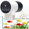 WDEC Mangiatoia Automatica Acquario, Distributore Automatico di Cibo per Pesci, 200ML Mangiatoia Pesci per Vacanza Tartarughe con Timer, Dispenser Mangime Automatico,con 2 Batterie