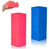 PEUTIER 2pz Spazzola per Pulizia Peli di Animali, Rullo per Pulire i Peli di Animali Domestici Spazzola Tappeti Mobili Divani Tappeti Biancheria da Letto (Blu e Rosa)