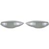 PYPFQUMQGR Guscio Faro Per Peugeot 307 2003 2004 2005 2006 2007 Coprifaro Anteriore Paralume Guscio Maschere Lente Faro Copertura Faro Dell'auto(2PCS left and right)