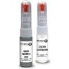 SD COLORS SILKY SILVER 2 ZCC compatibile con SUZUKI New Touch Up Paint Pen Kit di riparazione 20 ML GRAFFIO SPAZZOLA COLORE CODICE ZCC SILKY SILVER 2 (VERNICI+LACQUER)