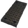 Generico Tampone laterale universale per Smontagomme, Gomma Nera, 320x115x70mm, Rettangolare Scanalato, Compatibile con Omcn Ravaglioli Werther