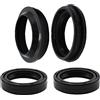 HENYGEN Guarnizione della Forcella Anteriore e Olio per Ammortizzatore Moto 35x48x11mm, Kit di Installazione Facile per Forcella Anteriore