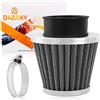 QAZAKY Filtro dell'aria universale 57 mm, 58 mm, 59 mm, 60 mm, compatibile con 50 cc-90 cc, 110 cc, 125 cc, 150 cc, 200 cc, 250 cc GY6, moto, ATV, scooter, quad, go kart, ciclomotore, Pit Dirt Racing