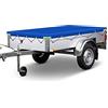 LCAUTFR Telone per rimorchio 208 x 114 x 10 cm Copertura per rimorchio Strisce riflettenti PVC Telone protettivo impermeabile antistrappo per impieghi gravosi per Stema Böckmann Humbaur