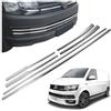 CHROMEMASTER | Compatibile con VW T6 Transporter 2015-2019 | Profilo per Griglia del Paraurti Anteriore; Acciaio inossidabile Lucidato | Adattamento Perfetto; Nuovo Aspetto Attraente dell'Auto