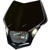 R-Tech Racetech V-Face mascherina con faro LED, colore: nero