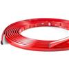 Blausky Modanatura decorativa cromata autoadesiva, con pellicola protettiva, universale, adatta per auto, carrozzeria, finestra, decorazione esterna, rosso, 8 mm x 3 m