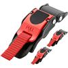 QWORK® 3 Pezzi Fibbia Casco Moto Bici a Sgancio Rapido con Cinghia Regolabile