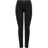 ONLY Onlhush Mid Skin Ank RW DNM Akm188 Noos da Donna, Denim Nero, (L) W x 34L