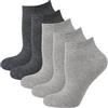 Nur Die 5 calzini da sneaker, classici, in cotone, traspiranti, morbidi, antiscivolo, taglio basso, confezione multipla, unisex