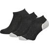 Nur Die 3 calzini sportivi da sneaker, unisex, in cotone, traspiranti, morbidi, taglio basso, confezione multipla, unisex