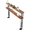 NMKSYX Consolle dietro divano Tavolino Consolle Stretto Dietro Il Divano Per Riporre Chiavi, Riviste, Lampade - Tavolo Da Console In Legno Per Soggiorno/Camera Da Letto(Style-2,100x18x85cm/39x7x33in)