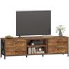 Hzuaneri Mobile TV, 178 cm Marrone Vintage, Tavolino Porta TV a 4 Cassetti