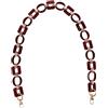 LALAFINA Catena per Borsa Staccabile in Resina Rossa, Decorazione Unica e retrò, Catena Robusta e Non Sbiadisce, Accessorio per San e Regalo Speciale