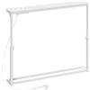 HOOBRO Tavolo Console Stretto da 15 cm con Stazione di Ricarica e Porte USB, Altezza Regolabile 63,5-83,5 cm, Tavolino per Ingresso, Consolle da Ingresso per Corridoio, Retro Divano, Bianco EWW95CXG01